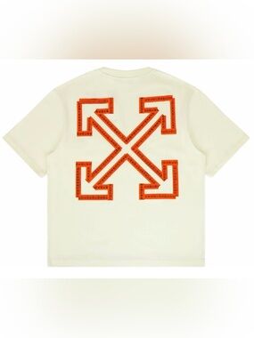 Off-White Tape Arrow Skate Fit Tee Vanilla Ice M